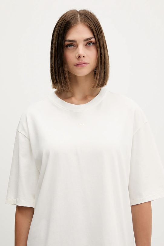 adidas Originals t-shirt in cotone Washed beige JX7724