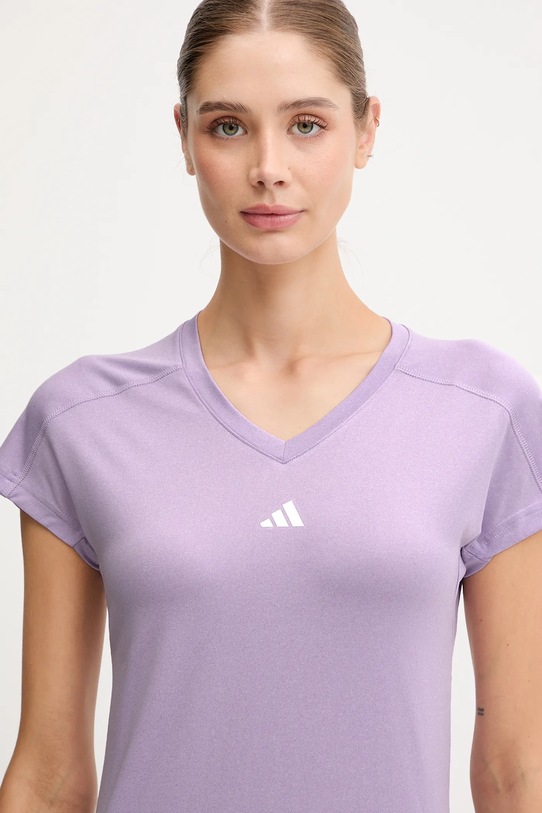 adidas Performance t-shirt treningowy Aeroready Wourkout Essentials fioletowy JY2179