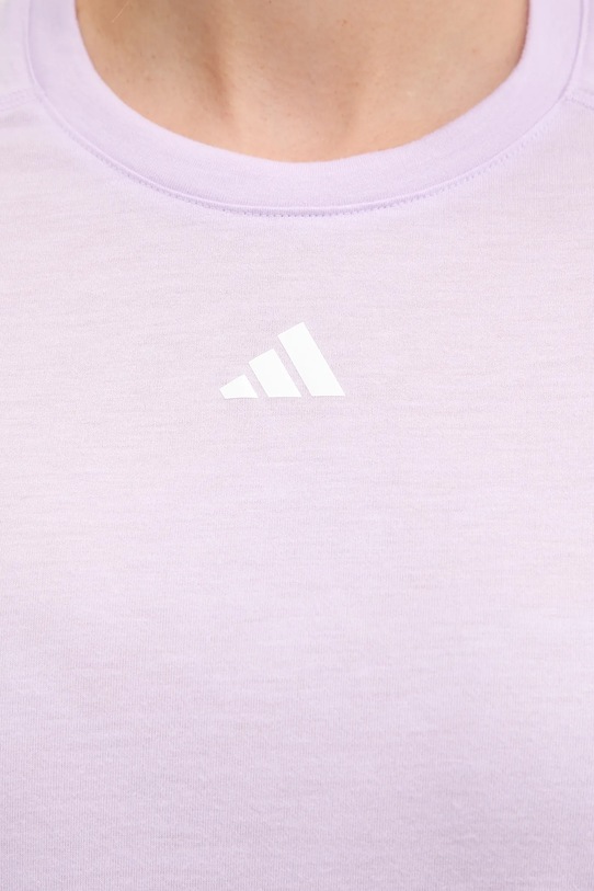 adidas Performance t-shirt treningowy Aeroready Wourkout Essentials JY4574 fioletowy