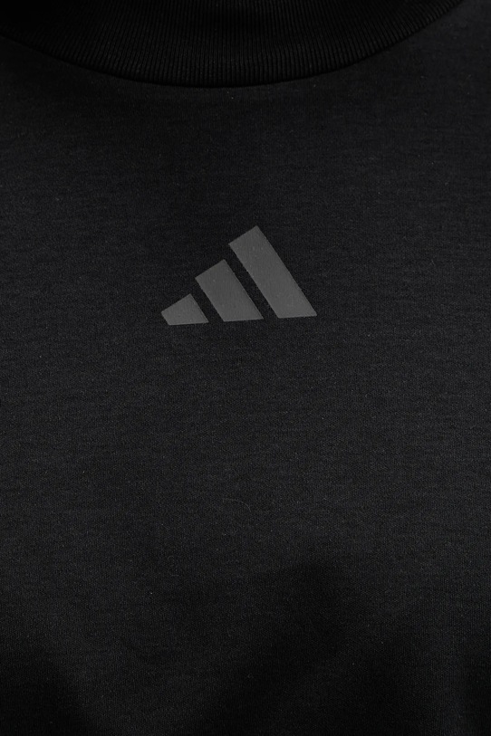Βαμβακερό μπλουζάκι adidas City Escape Loose JV7112 μαύρο