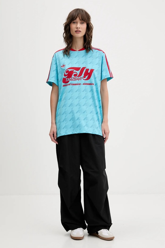 adidas Originals t-shirt Footie Jersey JW2771 niebieski AW25