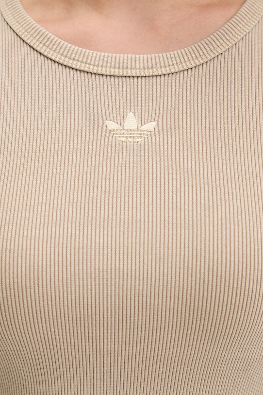 adidas Originals t-shirt Rib Tee JW3577 beżowy
