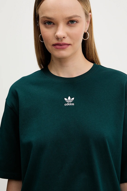adidas Originals t-shirt bawełniany Essentials zielony JW5080