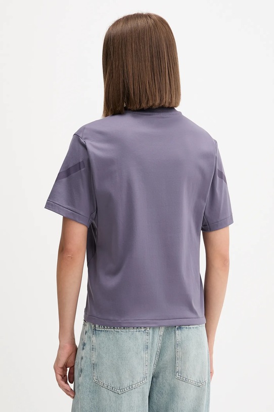 Odzież adidas t-shirt bawełniany adidas x Z.N.E JW7755 fioletowy