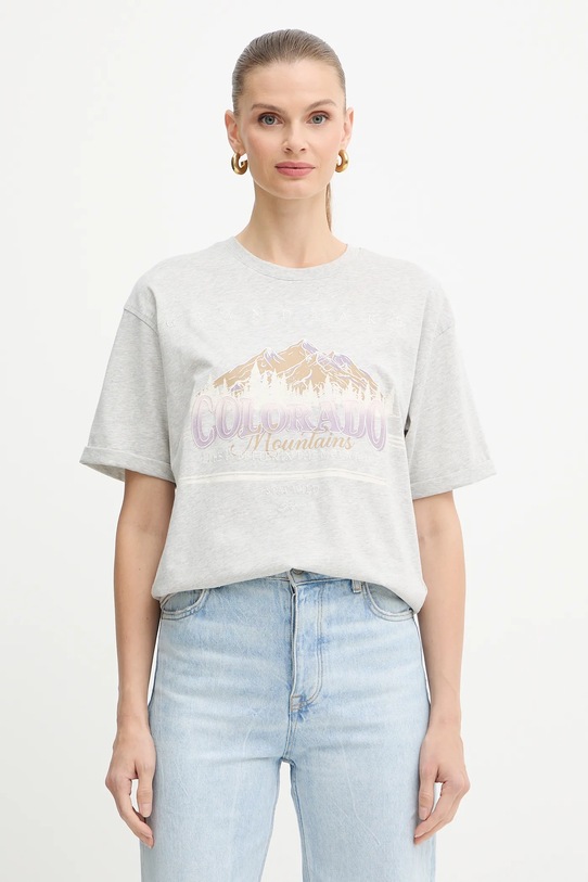 BOSS Orange t-shirt bawełniany nadruk szary 50549195