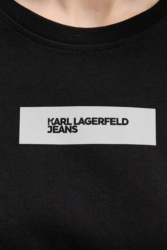 Karl Lagerfeld Jeans t-shirt bawełniany A4W17002 czarny