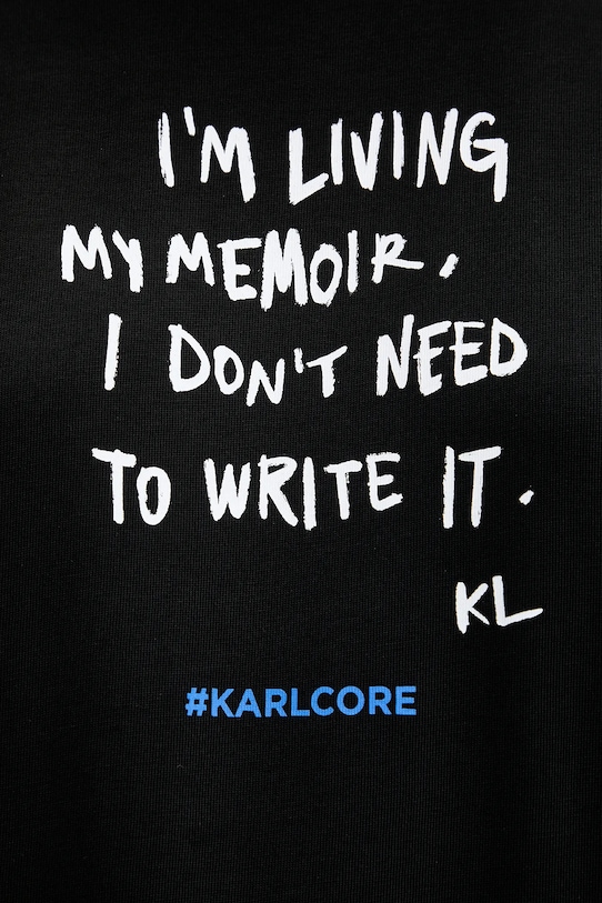 Karl Lagerfeld Jeans t-shirt bawełniany A4W17009 czarny