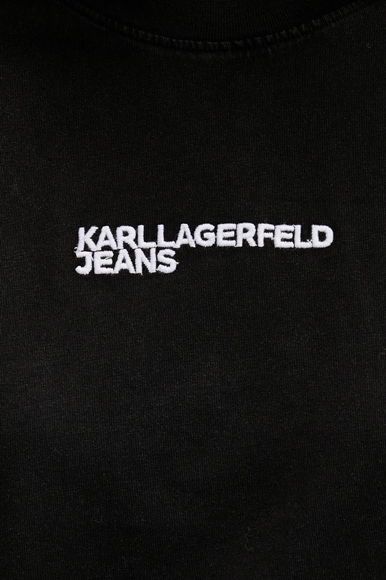 Karl Lagerfeld Jeans t-shirt bawełniany A4W17004 czarny