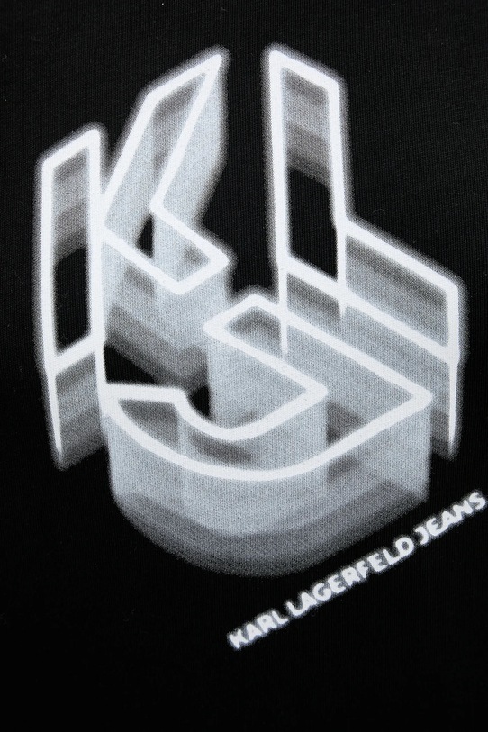Karl Lagerfeld Jeans t-shirt bawełniany A4W17005 czarny