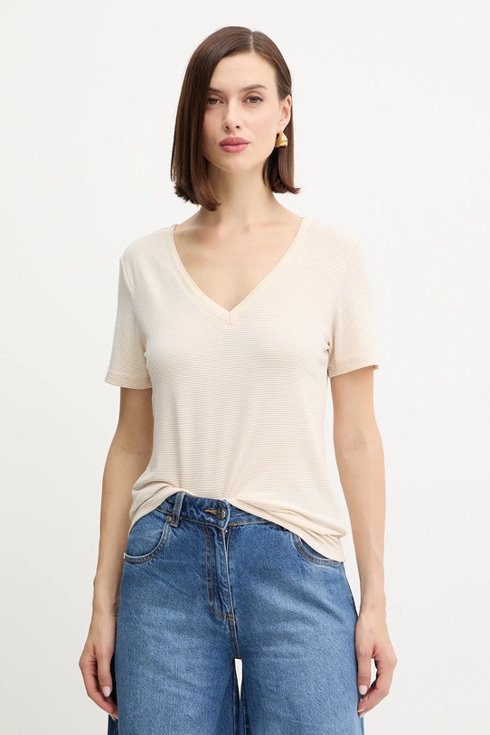 Morgan t-shirt pozostałe beżowy DOLLY