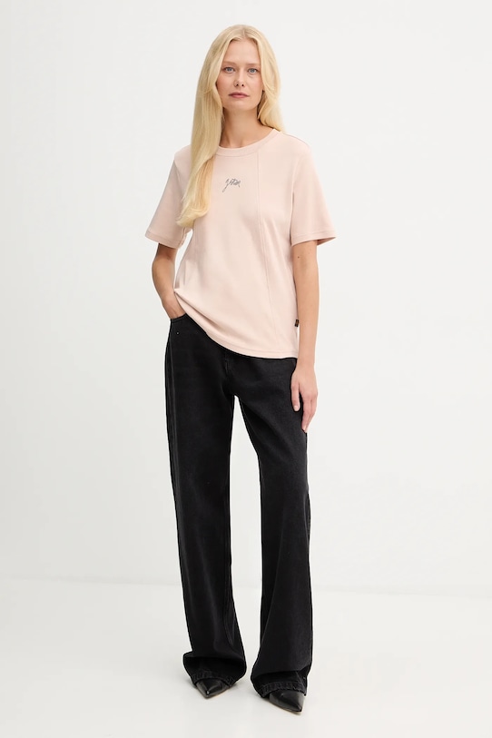 Хлопковая футболка G-Star D26907.D976 бежевый AW25