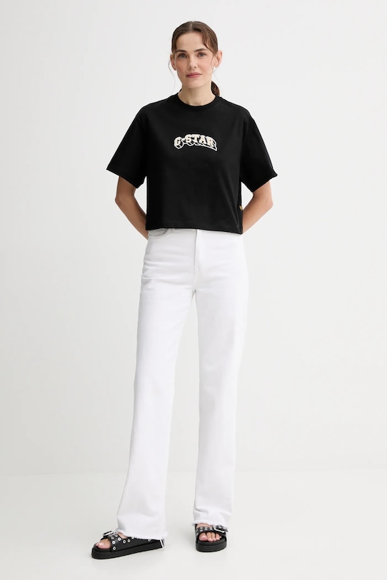 G-Star tricou din bumbac D26921.C336 negru AW25