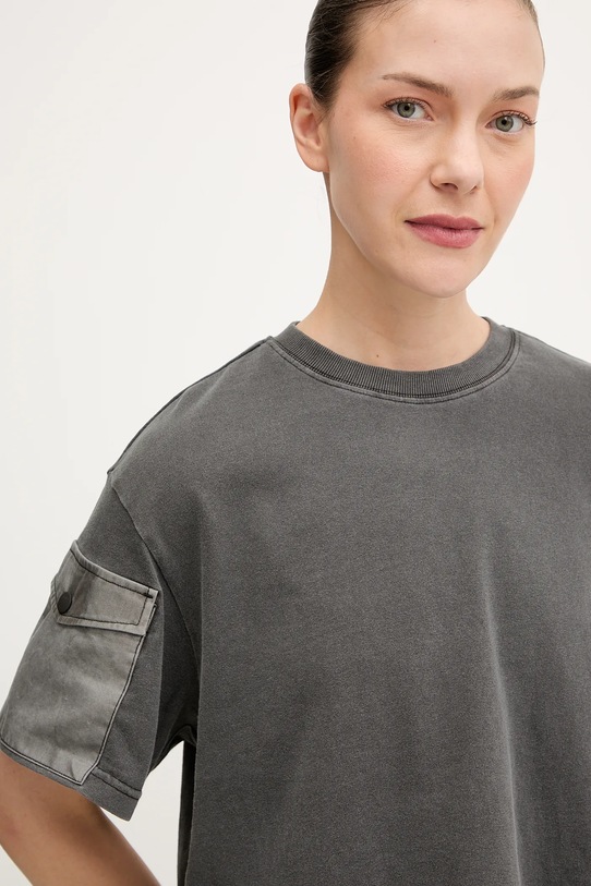 G-Star t-shirt bawełniany szary D27193.C756