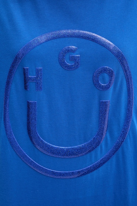 Hugo Blue t-shirt bawełniany 50550141 niebieski