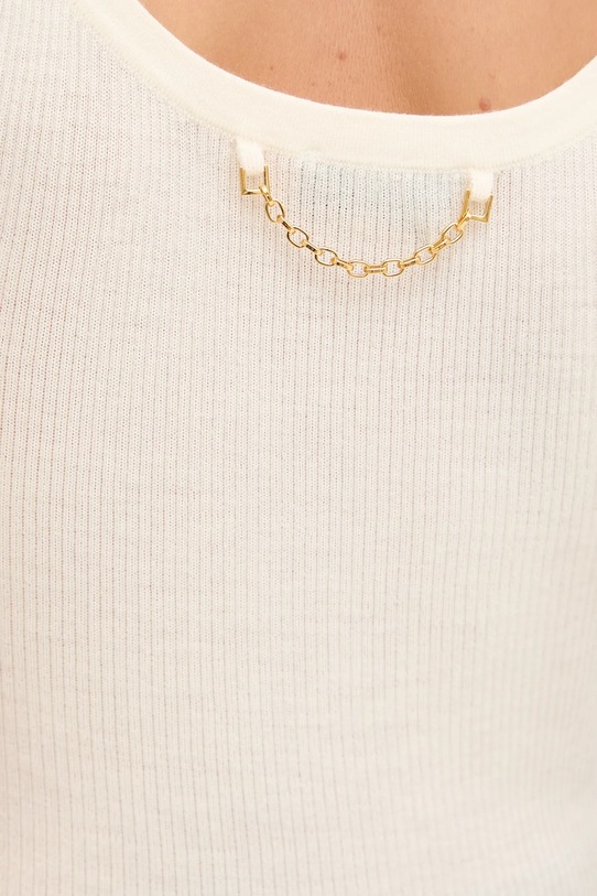 Elisabetta Franchi top z dodatkiem wełny TK63B57E2
