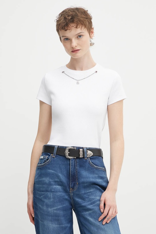 Tričko HUGO slim biela 50549392
