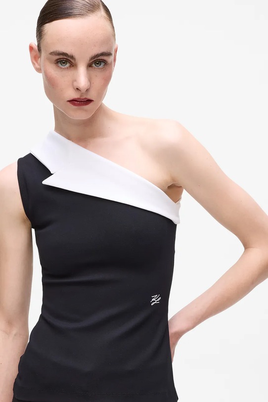 Oblečenie Top Karl Lagerfeld A4W17040 čierna