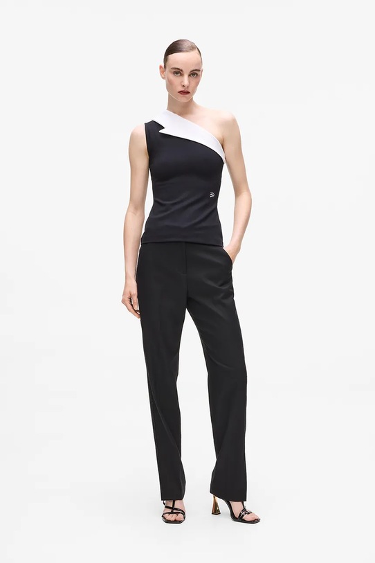 Top Karl Lagerfeld čierna A4W17040