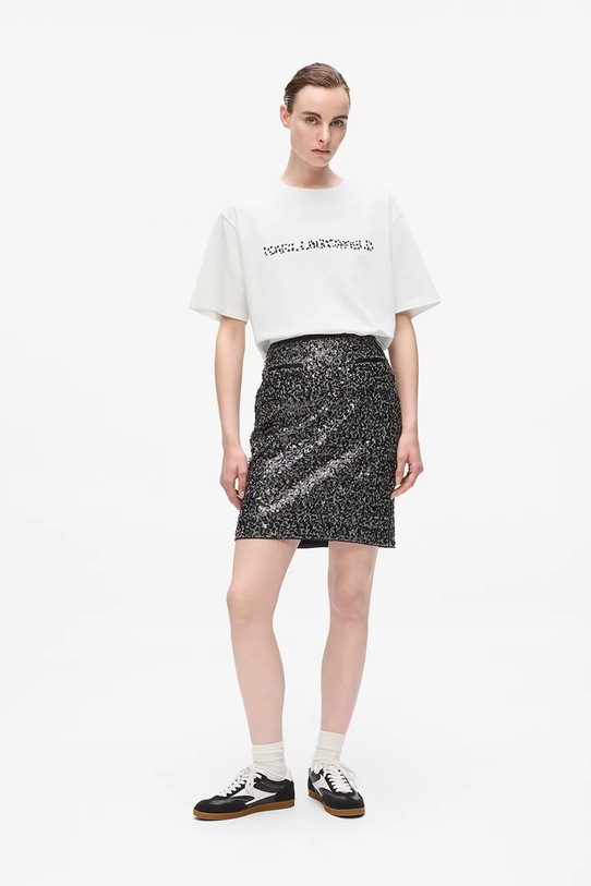 Karl Lagerfeld tricou din bumbac alb A4W17074