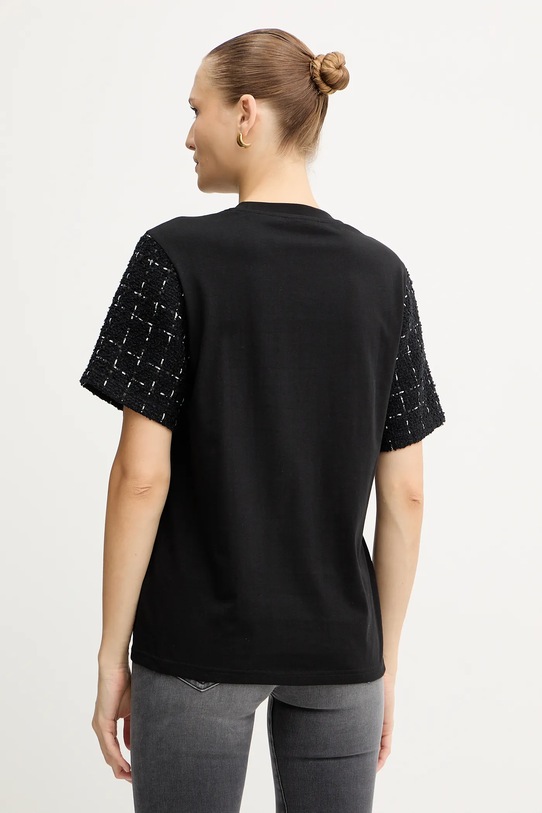 Îmbrăcăminte Karl Lagerfeld tricou de lână A4W17091 negru