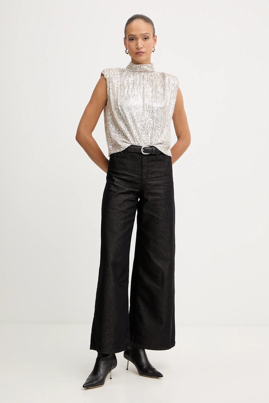 Karl Lagerfeld bluzka A4W17095 srebrny AW25