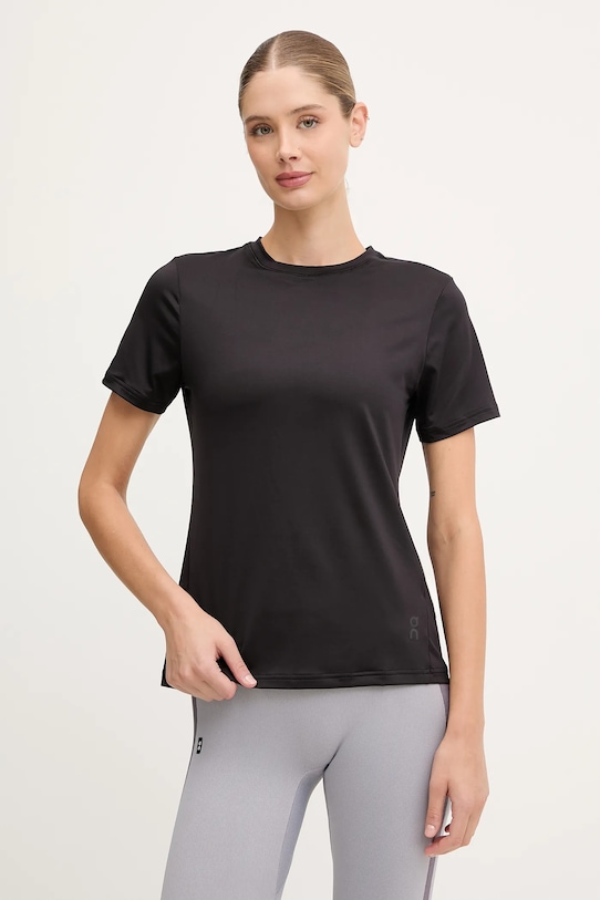 On t-shirt do jogi Studio T z elastanem czarny 1WF12460553
