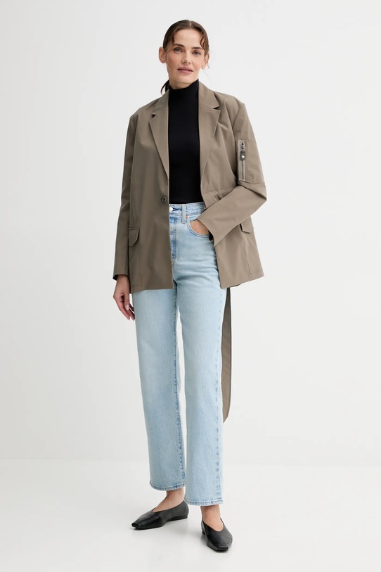 Marc O'Polo t-shirt 508207651177 granatowy AW25