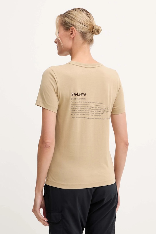 Kratka majica Salewa Eagle Vocab 00.0000029199 bež AW25