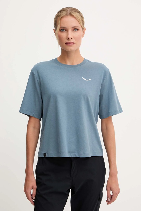Salewa tricou Eagle Glacier Loose uni albastru 00.0000029201