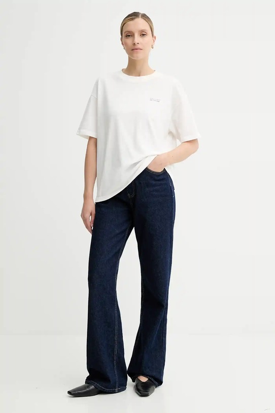 Marc O'Polo t-shirt bawełniany 5000007044 biały AW25