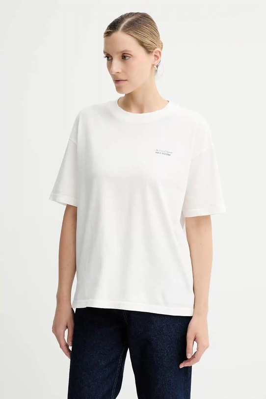 Odzież Marc O'Polo t-shirt bawełniany 5000007044 biały