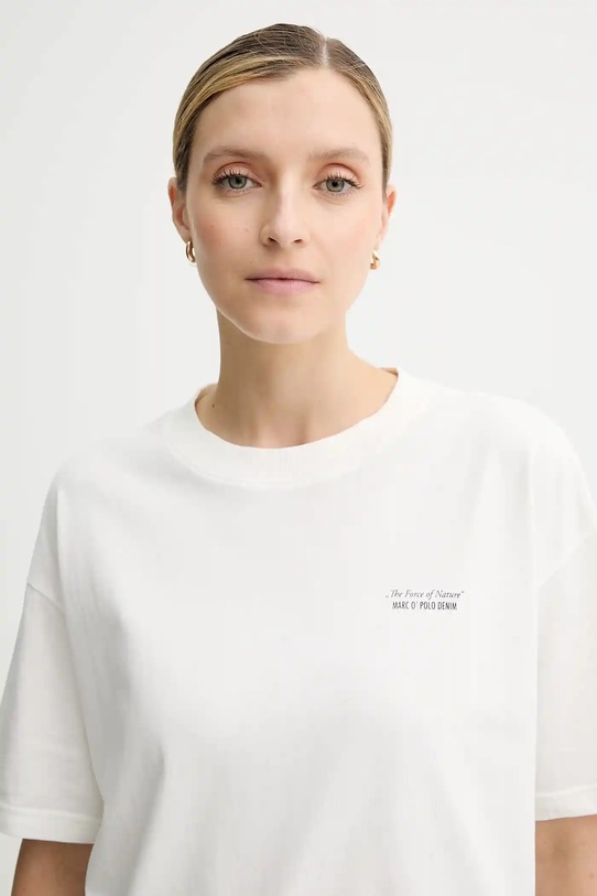 Marc O'Polo t-shirt bawełniany biały 5000007044