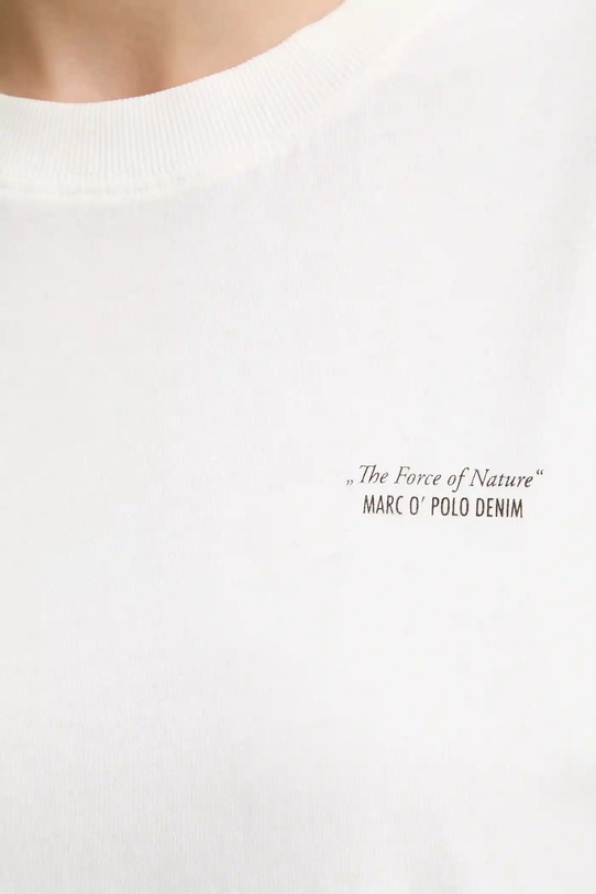Marc O'Polo t-shirt bawełniany 5000007044 biały