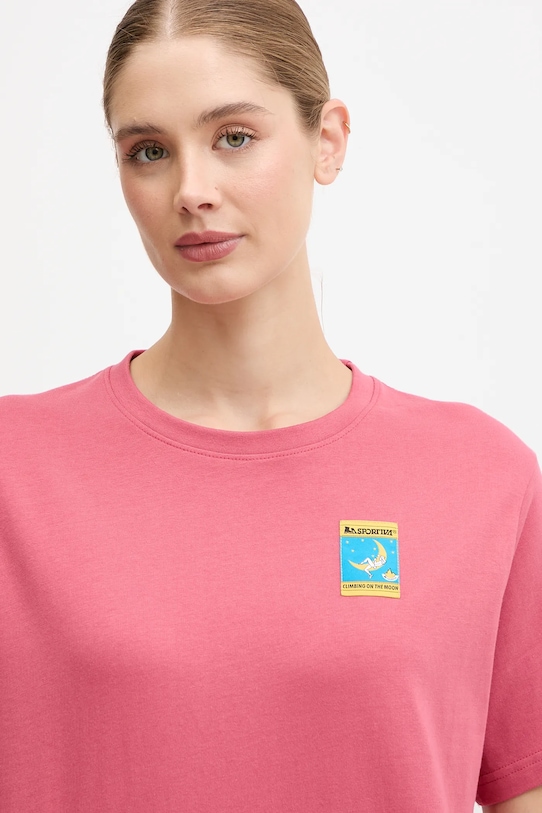 Хлопковая футболка LA Sportiva Moon Climb розовый ZACT194