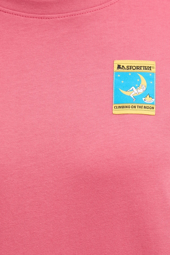 Хлопковая футболка LA Sportiva Moon Climb ZACT194 розовый