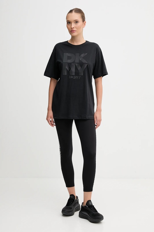 Dkny t-shirt bawełniany DP5T1470 czarny AW25