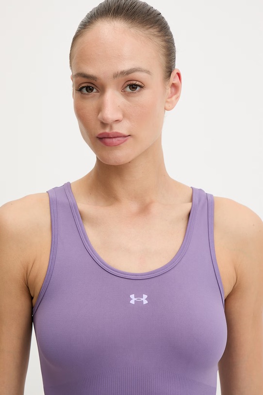 Under Armour top treningowy damski Vanish Seamless fioletowy 6000640