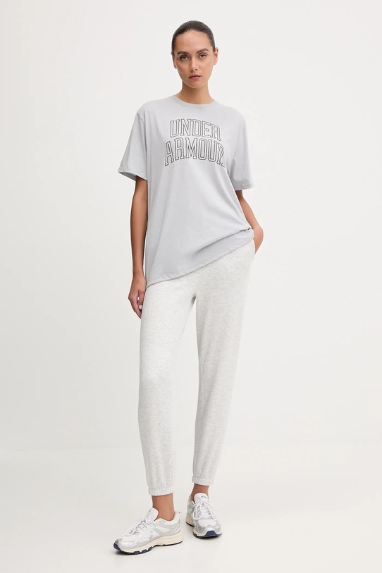 Under Armour t-shirt Rival 6007883 szary AW25