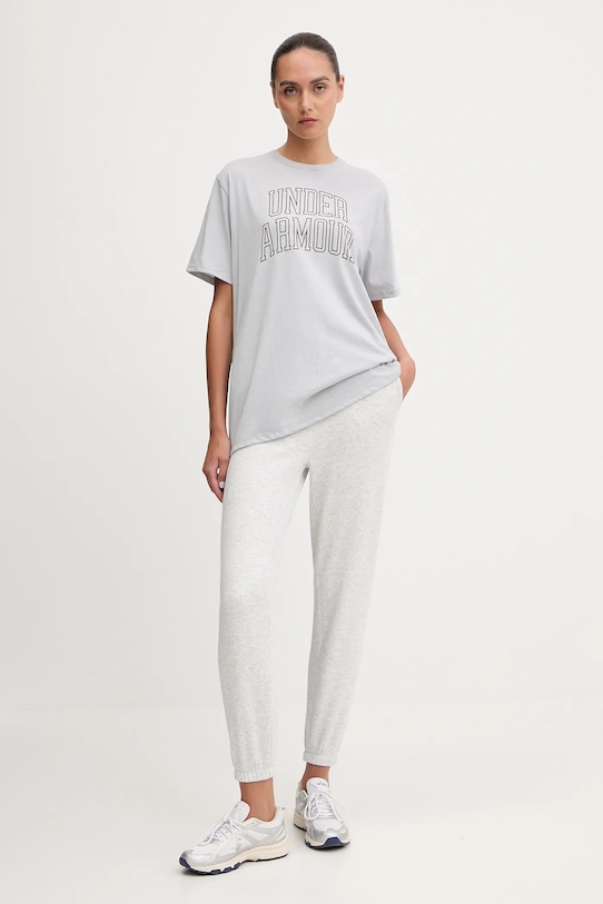 Under Armour t-shirt Rival 6007883 szary AW25