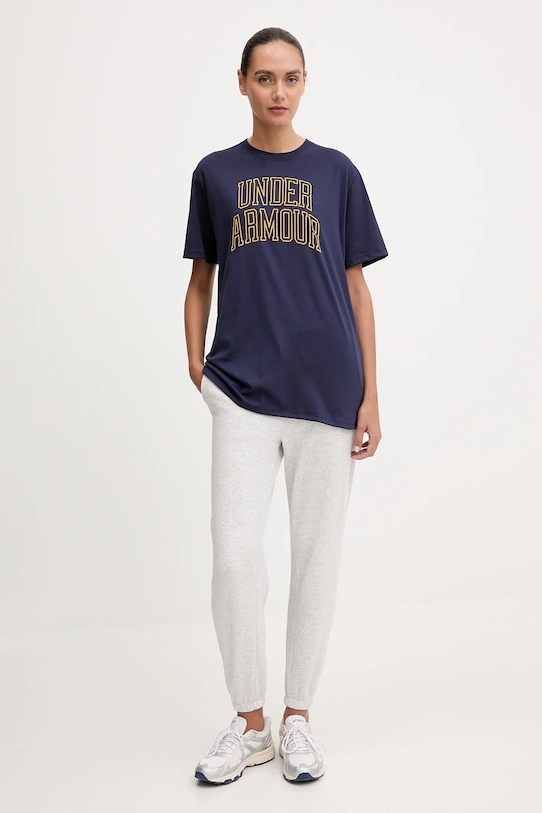 Under Armour t-shirt Rival 6007883 granatowy AW25