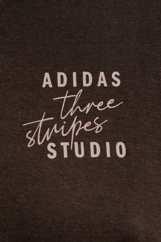 adidas t-shirt bawełniany KT3274 brązowy