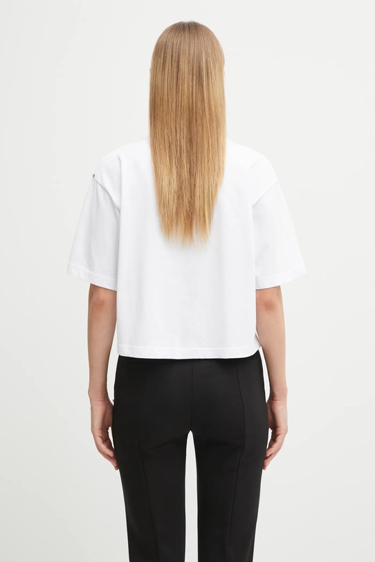 Odzież Sportmax t-shirt bawełniany NAVA 2522946015600 biały