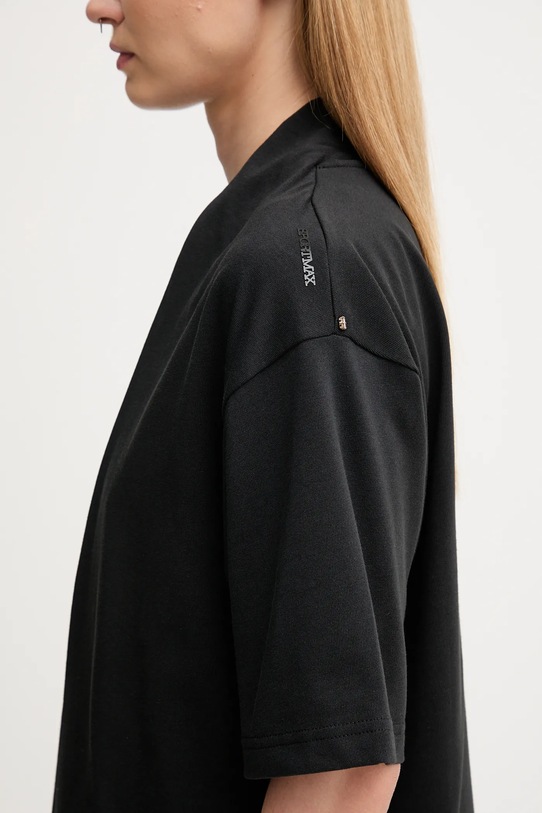 Sportmax t-shirt bawełniany NAVA czarny 2522946015600
