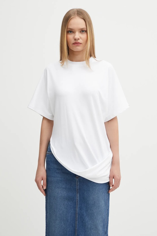 Sportmax t-shirt KERAS gładkie biały 2522946055600