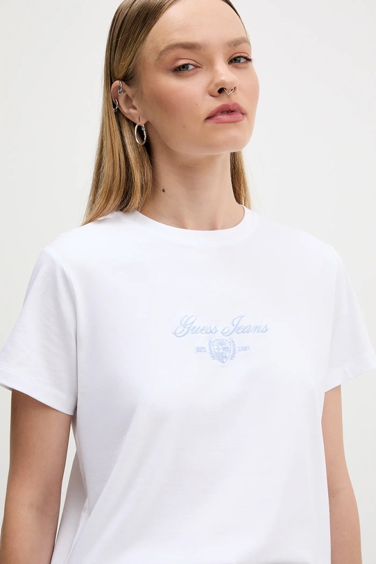 Guess Jeans t-shirt biały W5BI09.J1314
