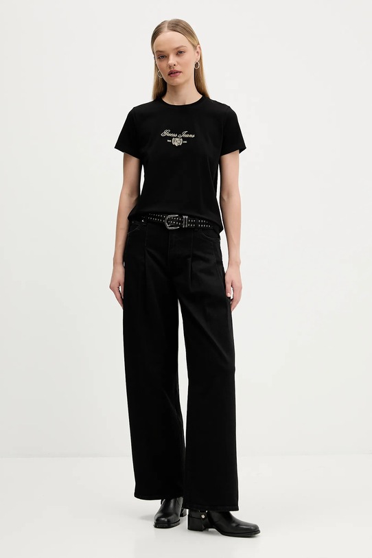 Guess Jeans t-shirt W5BI09.J1314 czarny AW25