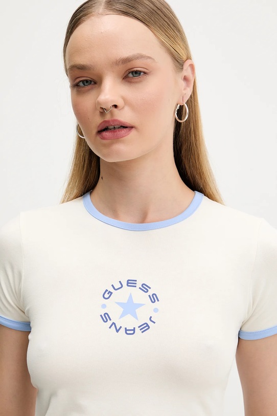 Guess Jeans tricou bej W5BI17.J1314