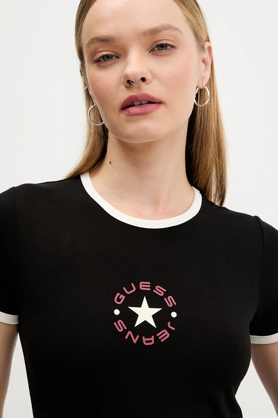 Guess Jeans t-shirt czarny W5BI17.J1314