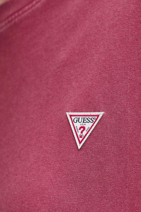 Памучна тениска Guess Jeans W5BI23.K8HM0 розов