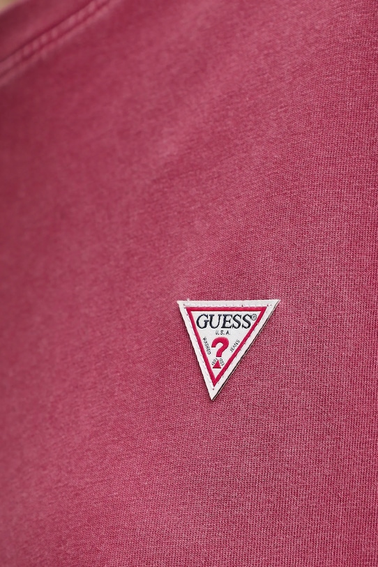 Памучна тениска Guess Jeans W5BI23.K8HM0 розов